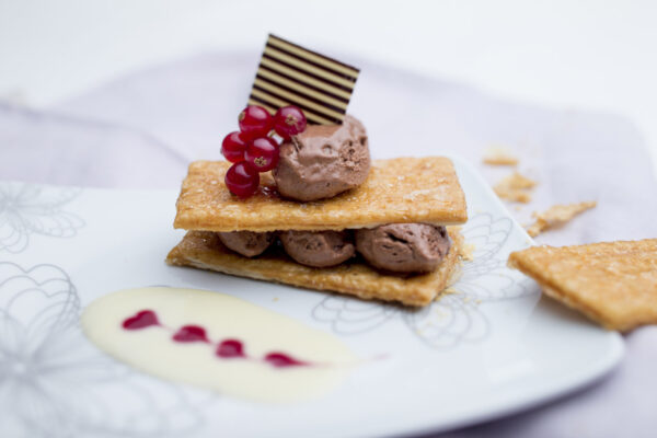 Rectangle mille feuille - Photographie culinaire Strasbourg 67 Alsace