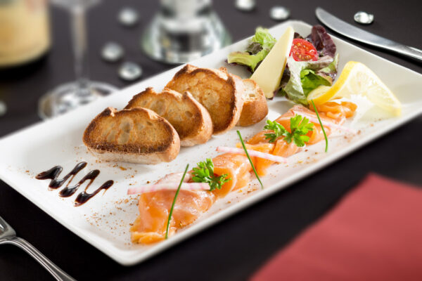 Entrée de saumon - Photographe culinaire Strasbourg 67 Alsace