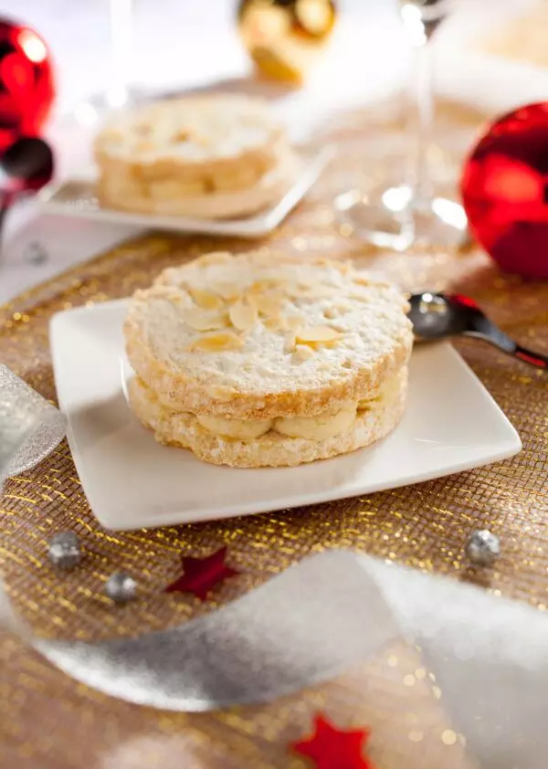 Dacquoise aux amandes - Photographe culinaire Alsace