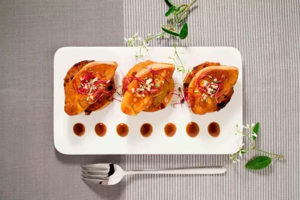 Foie gras poêlé - Prise de vue réalisée par Stéphane FRANÇOIS Photographe professionnel à Strasbourg