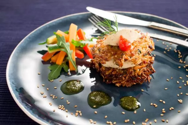 Galettes de pommes de terre - Prise de vue réalisée en studio photo professionnel à Strasbourg en Alsace