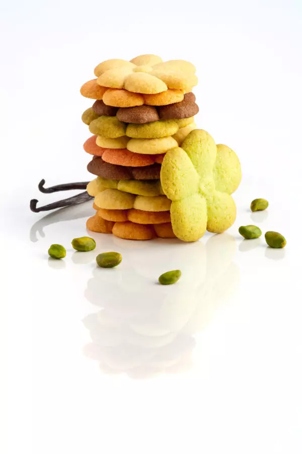 Sablés du printemps - Prise de vue réalisée en studio photo professionnel à Strasbourg