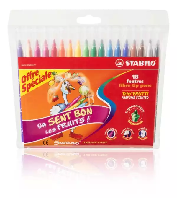 STABILO - Packshot produit sur fond blanc avec reflet