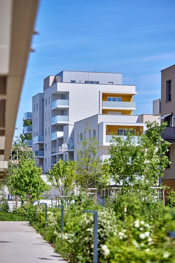 Vue en perspective de la résidence Istra de Bouygues Immobilier à Schiltigheim