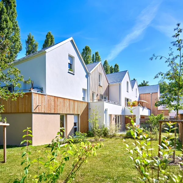 Maisons de la résidence Moulins Becker réalisées par Bouygues Immobilier à Strasbourg