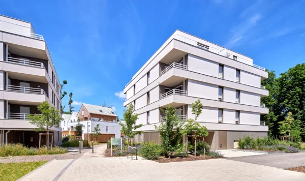 Immeubles de la résidence Moulins Becker réalisés par Bouygues Immobilier à Strasbourg