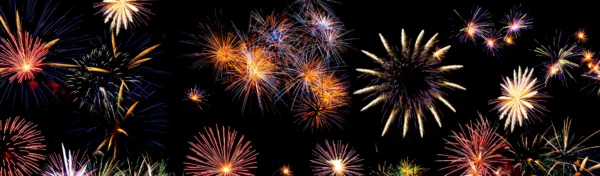 Feu d'artifice tiré lors d'une soirée événementielle